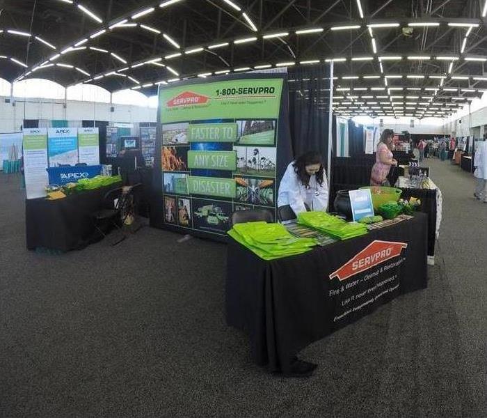 SERVPRO table set up at conference