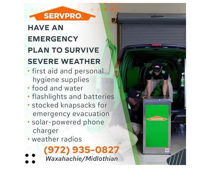 SERVPRO technicians with truck and equipment
